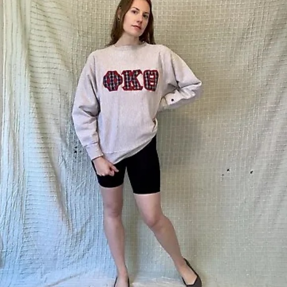 Vtg 90s Champion Reverse Weave Phi Kappa Theta Sorority Fraternity Sweatshirt L - Picture 5 of 15